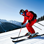 Ski Instructor in Action**

A professional ski instructor, fully clothed in appropriate ski gear, demonstrating a skiing technique on a gentle, snow-covered slope. Background shows a scenic mountain vista with pine trees. Perfect anatomy, correct proportions, natural pose. Safe for work, appropriate content, family-friendly, professional photography, high quality.

**